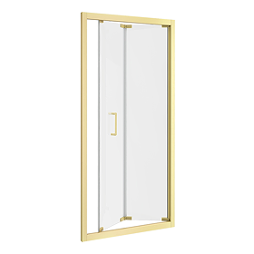 Venice Brushed Brass 1000 x 1850 Bi-Fold Shower Door