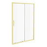 Venice Brushed Brass 1200 x 1850 Sliding Shower Door