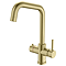 Bower 4-in-1 Instant Boiling Water Tap - Brushed Brass with Boiler & Filter
