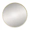 Venice Brushed Brass 600mm Round Mirror Large Image