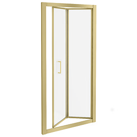 Venice Brushed Brass 700 x 1850 Bi-Fold Shower Door