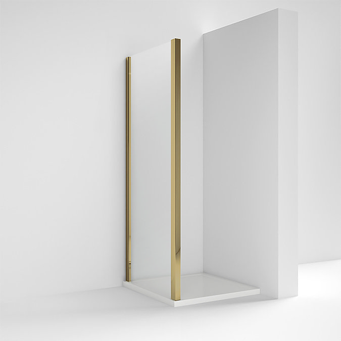 Venice Brushed Brass 700 x 1850 Side Panel