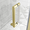 Venice Brushed Brass 760 x 1850 Pivot Shower Door