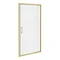 Venice Brushed Brass 760 x 1850 Pivot Shower Door