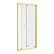 Venice Brushed Brass 800 x 1850 Bi-Fold Shower Door