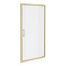Venice Brushed Brass 800 x 1850 Pivot Shower Door