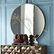 Venice Brushed Brass 800mm Round Mirror Feature Large Image