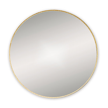 Venice Brushed Brass 800mm Round Mirror  Profile Large Image