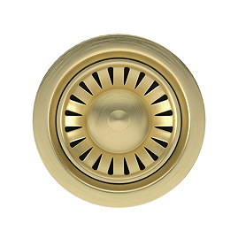 Venice Brushed Brass Basket Strainer Kitchen Sink Waste