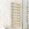 Venice Brushed Brass Designer Heated Towel Rail (500 x 1200mm) Large Image
