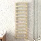 Venice Brushed Brass Designer Heated Towel Rail (500 x 1500mm)  Profile Large Image