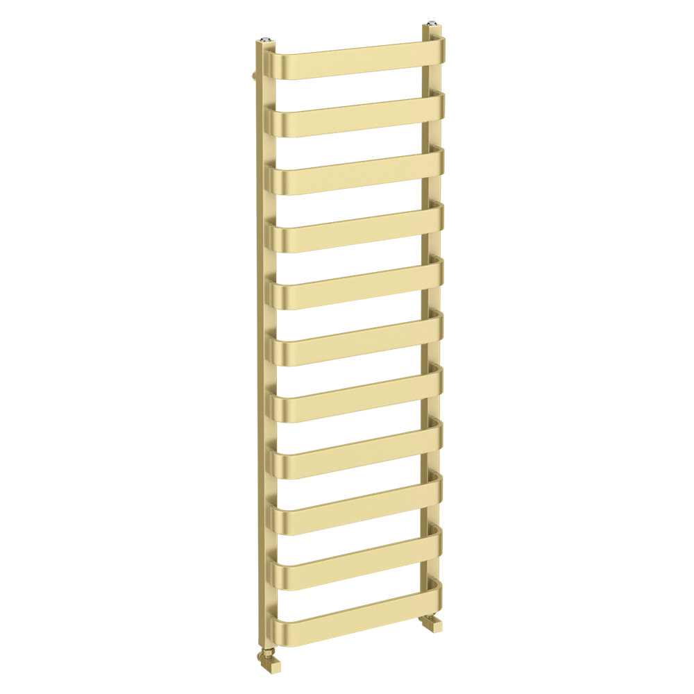 Venice Brushed Brass Designer Heated Towel Rail (500 X 1500mm ...