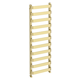 Venice Brushed Brass Designer Heated Towel Rail (500 x 1500mm)