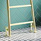 Venice Brushed Brass Leaning Ladder 1800 x 500mm Heated Towel Rail