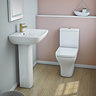 Venice Brushed Brass P-Shaped Complete Bathroom Package