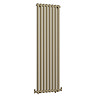 Venice Brushed Brass Vertical Curved Column Radiator (1600 x 530mm)