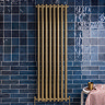 Venice Brushed Brass Vertical Curved Column Radiator (1600 x 530mm)