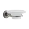 Venice Brushed Nickel Glass Soap Dish & Holder Large Image