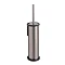 Venice Brushed Nickel Toilet Brush & Holder Large Image