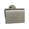 Venice Brushed Nickel Toilet Roll Holder with Cover Large Image