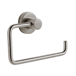 Venice Brushed Nickel Toilet Roll Holder Large Image
