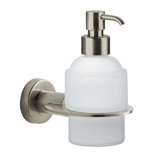 Venice Brushed Nickel Wall Mounted Soap Dispenser Large Image