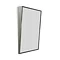 Venice Brushed Stainless Steel 500 x 800mm Angled Mirror Large Image
