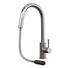 Venice Brushed Steel Mixer with Concealed Pull Out Spray
