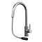 Venice Brushed Steel Mixer with Concealed Pull Out Spray