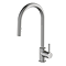 Venice Brushed Steel Kitchen Sink Mixer with Concealed Pull Out Hose and Spray Head