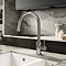 Venice Brushed Steel Mixer with Concealed Pull Out Spray