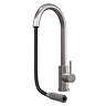 Venice Brushed Steel Kitchen Sink Mixer with Pull-Out Hose and Spray Head