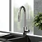 Venice Brushed Steel Kitchen Sink Mixer with Pull-Out Hose and Spray Head