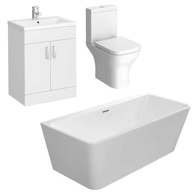 Venice BTW Free Standing Bath Suite Victorian Plumbing UK