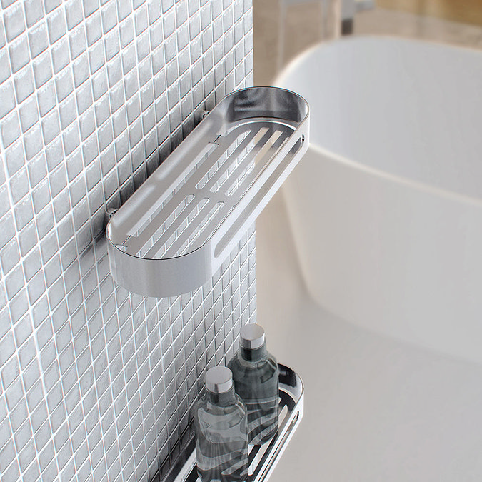 Venice Chrome 215mm Shower Basket  Feature Large Image