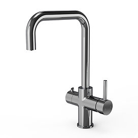 Venice Chrome 3-in-1 Instant Boiling Water Kitchen Tap with Boiler & Filter Large Image