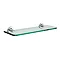 Venice Chrome 500mm Glass Shelf Large Image