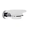 Venice Chrome Glass Soap Dish & Holder Large Image