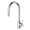 Venice Chrome Kitchen Sink Mixer with Concealed Pull Out Hose and Spray Head