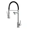 Venice Chrome Kitchen Sink Mixer with Smooth Rubber Hose and Flexi Spray