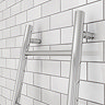 Venice Chrome Leaning Ladder 1800 x 500mm Heated Towel Rail  Feature Large Image
