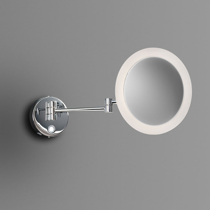 Venice Chrome Round 3x Magnifying LED Cosmetic Mirror  Feature Large Image
