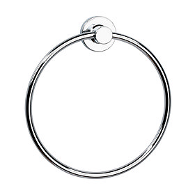 Venice Chrome Small Towel Ring Large Image