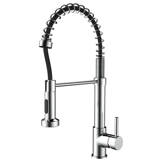 Venice Chrome Spring Style Kitchen Sink Mixer with Pull Out Spray