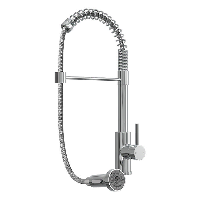 Venice Chrome Spring Style Kitchen Sink Mixer with Pull Out Spray