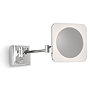 Venice Chrome Square 3x Magnifying LED Cosmetic Mirror Large Image