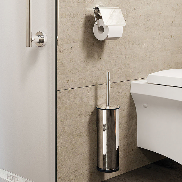 Venice Chrome Toilet Brush & Holder  Profile Large Image