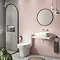 Venice Cloakroom Suite (465mm Countertop Basin, Floating Shelf + Toilet) Large Image