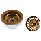 Venice Copper Basket Strainer Kitchen Sink Waste  Profile Large Image