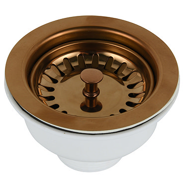 Venice Copper Basket Strainer Kitchen Sink Waste  Profile Large Image